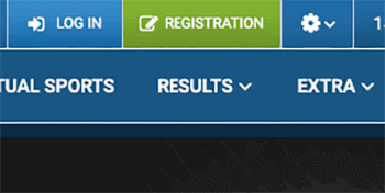 1xBet Registration Button