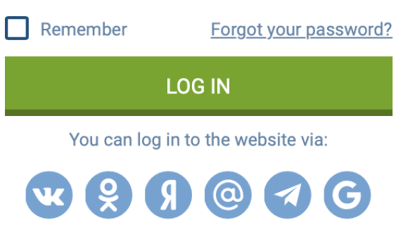 Log In Button