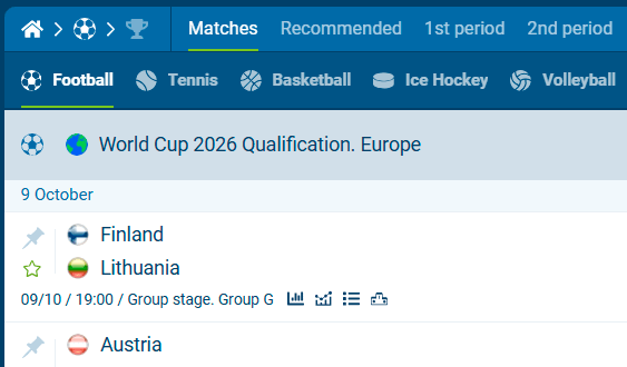 Football Game at 1xBet Casino